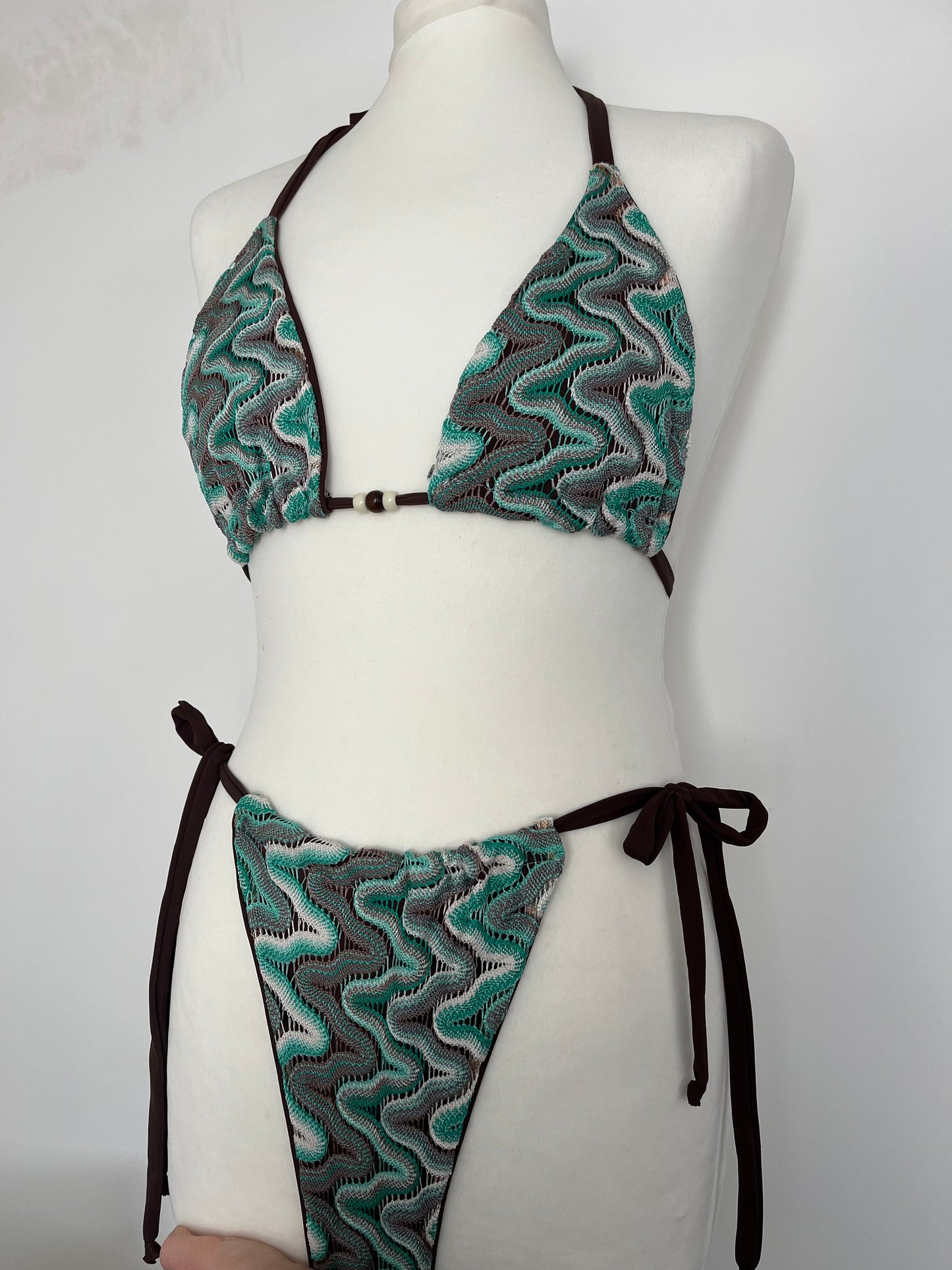 Crochet bikini triangle set