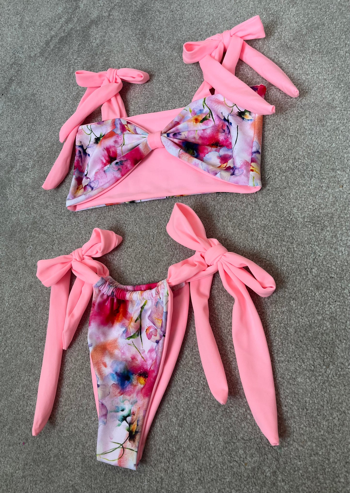 Floral Dream tie bandeau bikini