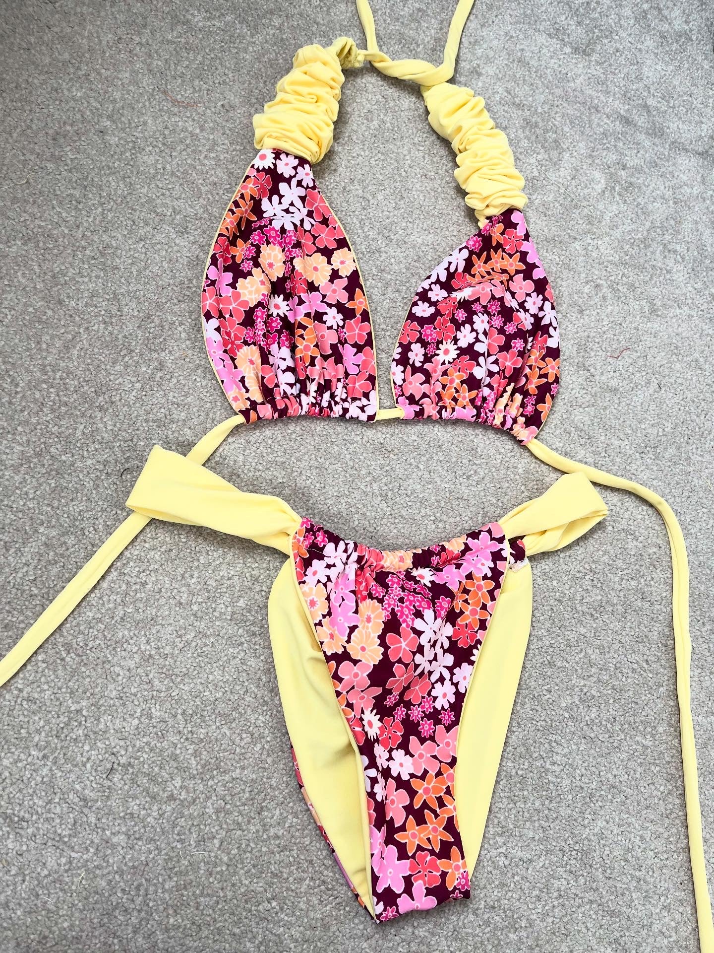 RUCHED TRIANGLE SET