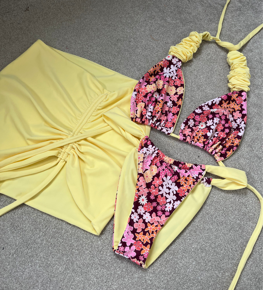 RUCHED TRIANGLE SET